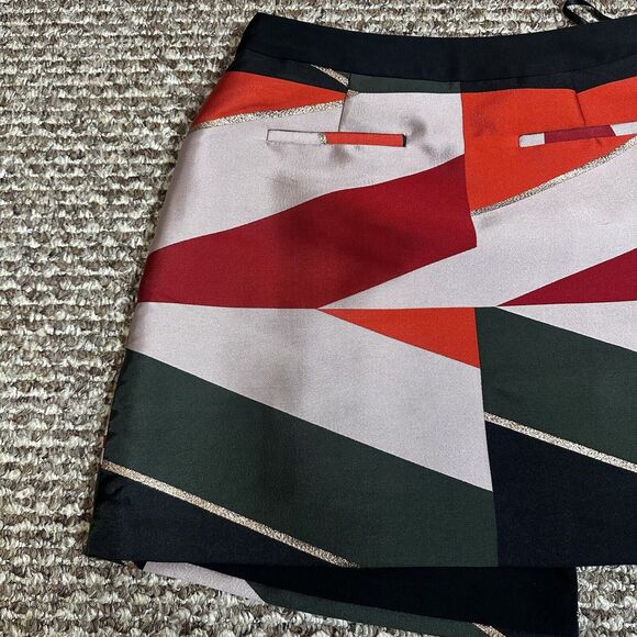 Ted Baker Redda Sahara Faux-Wrap Skirt Lined Zip Size 2 US 6 Holiday Christmas - Picture 9 of 16